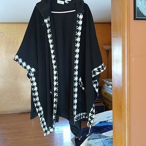 Black and white coat